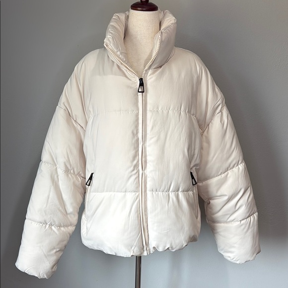 Outerwear Jackets & Blazers - Women's Cream Puffer Jacket